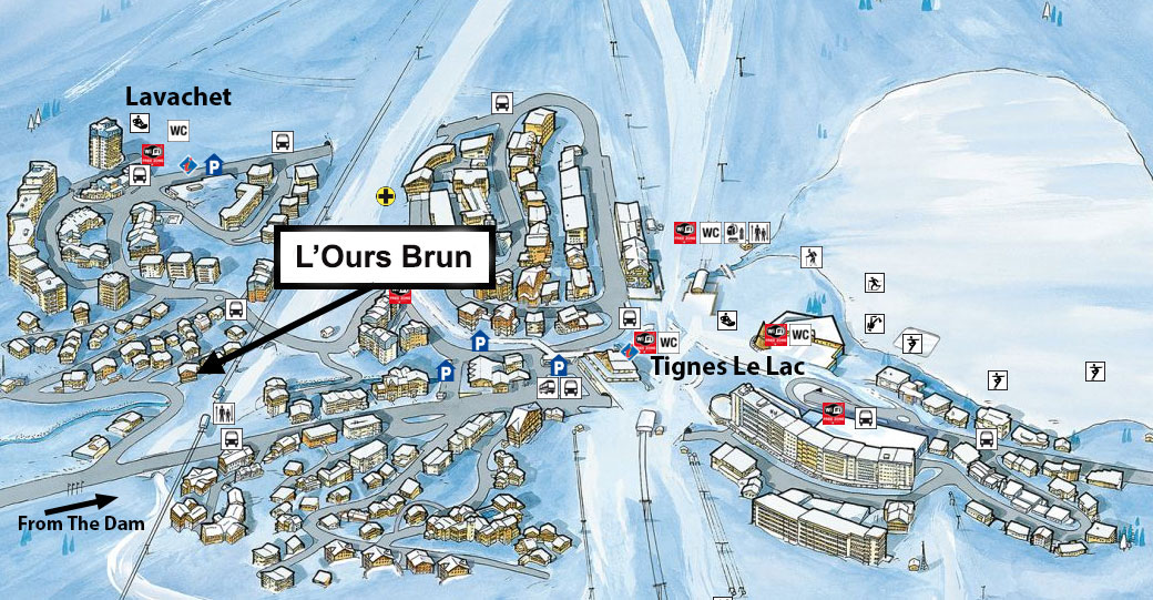 L'Ours Brun Location Map