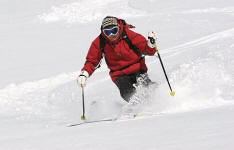 A,li Ross, ski instructor, Tignes