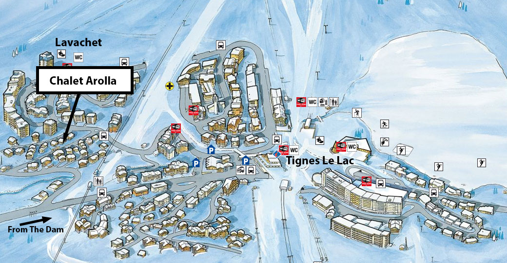 Chalet Arolla Location Map