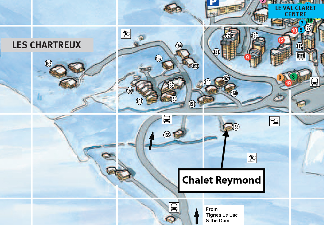 Chalet Reymond Location Map